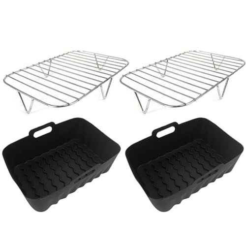 Luftfritteusenpolster Metall Grillregal Silikon Luft Fritteuchenträger Silikon Back Liner Silikonkorb Perfekt Für Luftfritteusen Grillregal Luftfritteusenpolster Metall Grillregal Silikon Luft Fritteuchenträger Silikon Back Liner Silikonkorb Perfekt Für Luftfritteusen Grillregal von SUMMITDRAGON