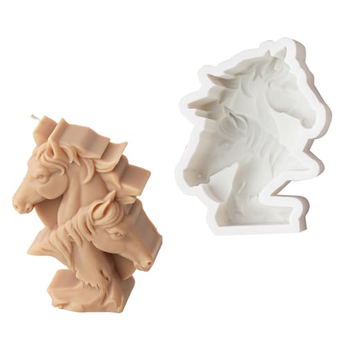 Mehrzweck Pferdekopf Geformte Robuste Silikonform Für Wohnkernkerzen Und Besondere Geschenke Bastelbedarf Home Decoration Kerzenhandwerk von SUMMITDRAGON