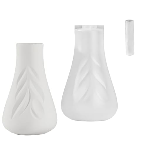 Multifunktionale Blattdesigns Vase Ornament Silikonform Zum Erstellen Von Einzigartigen Vasen Mit Harz Oder Betonmaterialien Wiederverwendbares Silikonform von SUMMITDRAGON