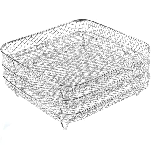 Multilayers Air Fryers Rack Food Dehydrator Ständer 304 Stahlstahl Toasthalter Luft Frittierzubehör Für Luftbraten von SUMMITDRAGON