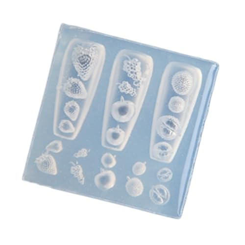Nägel Kunst Silikonform Food Theme Manicure Training Tool Professionelle Maniküreversorgung Perfekt Für Verschiedene Anlässe Nagelcharm Silikonmarken Stempel von SUMMITDRAGON
