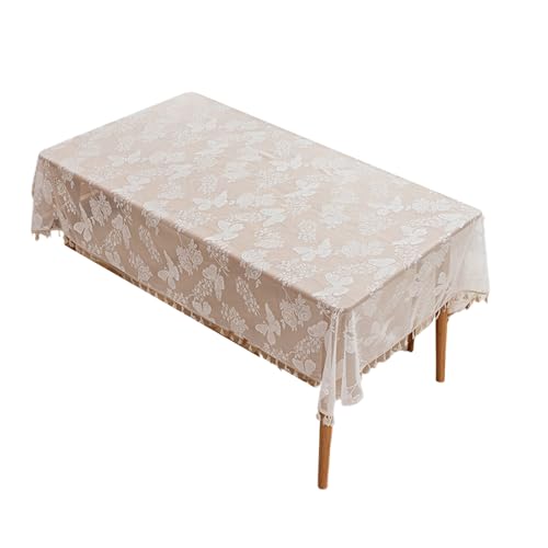 Nylon Spitzen Tischdecke 140x140/100 cm Spitzenrandtischdecke Haltbarkeit Für Familienessen Und Feierblumen Tischdecke Nylon Spitzen Tischdecke 140x140/100 cm Spitzenrandtischdecke Haltbarkeit Für Familienessen Und Feierblumen Tischdecke von SUMMITDRAGON