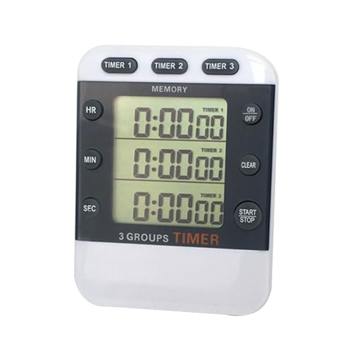 Pocket Timer Digital Kitchen Kochtimer 3 Kanal Gleichzeitige Timing Timing Timer Mit Magnet Und Rückenclip von SUMMITDRAGON