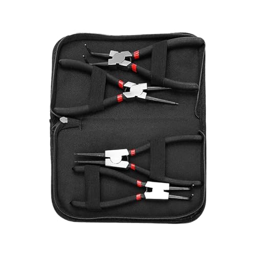 Robust 4pcs Circlip Zange Set Für Hohe Genauigkeitsaufgaben Anti Müdigkeitsgriffe Und Kompakte Tragetasche Multifunktions Circlip Zierzange Kit von SUMMITDRAGON