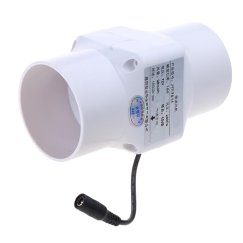 Ruhige 3 Zoll Lüftungslüfter 12 V 75 Mm Air Einstellbarer Geschwindigkeitsgebläse ABS Für Hydroponische Zelte Und Kleine Gehäuse von SUMMITDRAGON