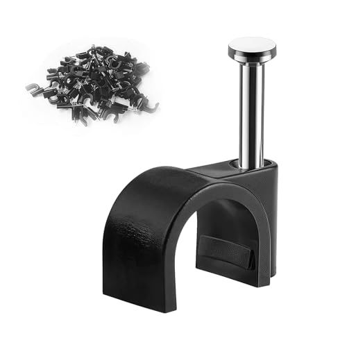 Runde Plastikkabelklammern Und Hohe Kohlenstoffstahlnägel Für Kabelsicherung. Haltbarkeit Professionelle Verkabelungsprojekt Draht Sicherung Clips Mit Stahlnägeln Runde Plastikkabelklammern Und Hohe Kohlenstoffstahlnägel Für Kabelsicherung. Haltbarkeit Professionelle Verkabelungsprojekt Draht Sicherung Clips Mit Stahlnägeln von SUMMITDRAGON