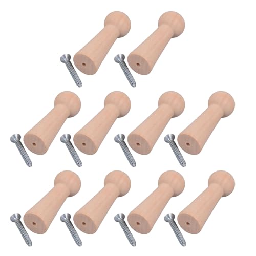 SUMMITDRAGON 10pcs Tragbarer Robuster Holzschüttlerstifte Kleber Haken Für Handtücher Mantel Und Taschen Bad Oder Kücheneingangshaken Bequem SUMMITDRAGON 10pcs Tragbarer Robuster Holzschüttlerstifte Kleber Haken Für Handtücher Mantel Und Taschen Bad Oder Kücheneingangshaken Bequem von SUMMITDRAGON