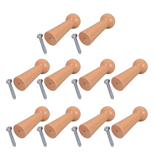 SUMMITDRAGON 10pcs Tragbarer Robuster Holzschüttlerstifte Kleber Haken Für Handtücher Mantel Und Taschen Bad Oder Kücheneingangshaken Bequem SUMMITDRAGON 10pcs Tragbarer Robuster Holzschüttlerstifte Kleber Haken Für Handtücher Mantel Und Taschen Bad Oder Kücheneingangshaken Bequem von SUMMITDRAGON