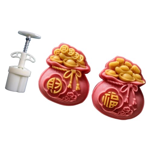 SUMMITDRAGON 2/4pcs Plastikmondkuchen Gebäckform Form Doppelhöhle 50 G 75 G Für Hausgemachtes Backgebäck Und Dessertpresse Designs Multifunktionales Backform von SUMMITDRAGON