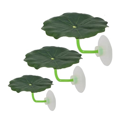 SUMMITDRAGON 3pcs Saugnapfbecher Hängematte Blatt Ruhestand Für Aquarium Natürliche Lebensräume Fisch Schutzplattform Sicherer Dekoration Fisch Ruhestand Hängematte von SUMMITDRAGON