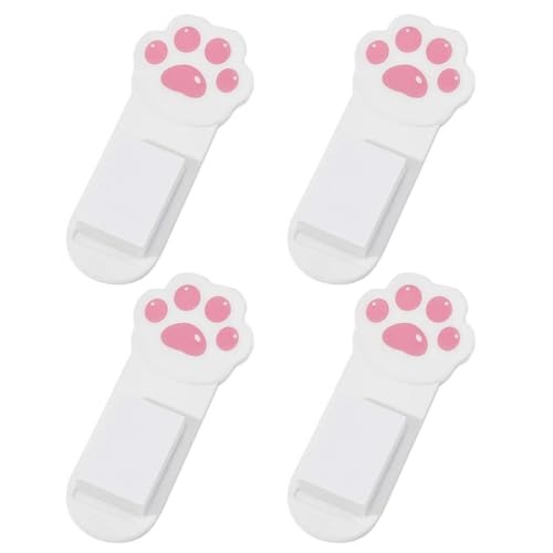 SUMMITDRAGON 4PCS Cartoon Cats Paws Toiletten Deckel Lifter Mit Klebstoff Und Block Für Sanitär Ohne Berührungsbetrieb Toilettensitztotzusetwerk Für Badezimmer Hygiene Und Bequemlichkeit von SUMMITDRAGON