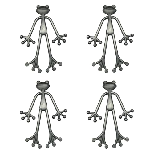 SUMMITDRAGON 4PCS Frogs Pflanzenständer Grüne Pflanzenunterstützung Mit Fröschen Hilfshalterung Für Den Innengarten Innenbereich Freien Innenbereich Außenständer von SUMMITDRAGON