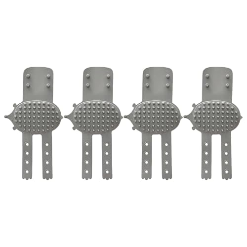 SUMMITDRAGON 4pc Silicon Massage Pinsel Set Einstellbare Möbel Mount Pet Päckerei Werkzeug Haarsammler Möbel Bein Montierte Haustierpinsel von SUMMITDRAGON