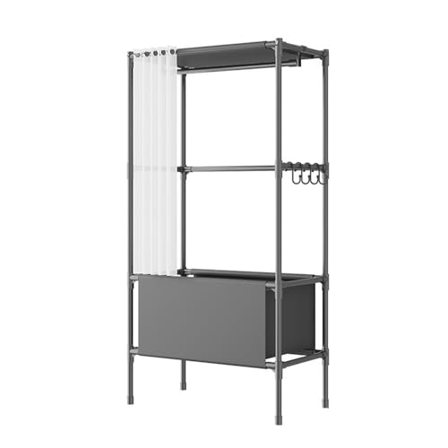 SUMMITDRAGON Benutzerfreundliche Materialien Garderobe Schrank Funktionaler Speicherschrank Einfach Zu Konstruieren Garderobe Für Verschiedene Wohnräume Schwarze Designs SUMMITDRAGON Benutzerfreundliche Materialien Garderobe Schrank Funktionaler Speicherschrank Einfach Zu Konstruieren Garderobe Für Verschiedene Wohnräume Schwarze Designs von SUMMITDRAGON