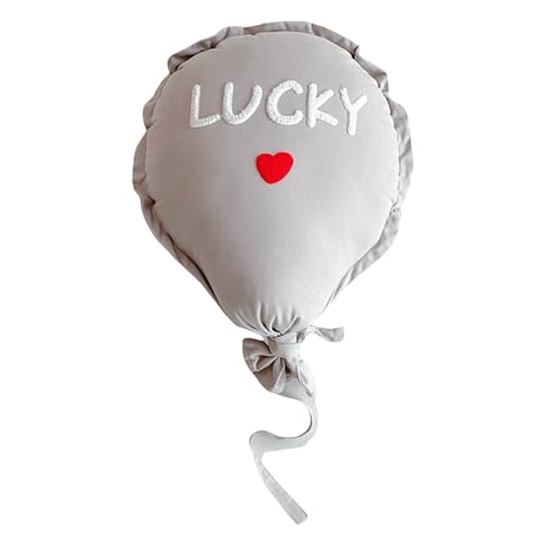 SUMMITDRAGON Cartoon Ballon Formwurf Kissen Weiche Polyester Plüschkissen Für Kinder Und Erwachsene Farbenfrohe Schlafzimmersofa Dekoration Ballon Dekorative Kissen von SUMMITDRAGON