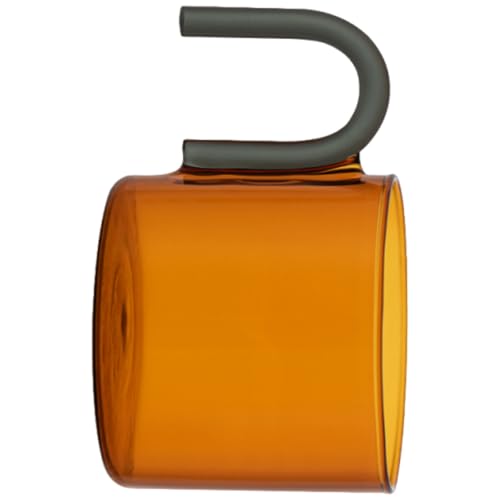 SUMMITDRAGON Elegante Transparenz Hoher Borosilikat Glas Trinkbecher Mit Griffe Isolierter Kaffeetasse Für Zuhause Und Büro Verwenden Hitzebeständige Kaffeetasse von SUMMITDRAGON