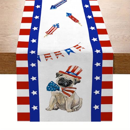 SUMMITDRAGON Eleganter Tischläufer Tischtuch Tischläufer Für Independence Day Patriotics Table Decors Table Runner SUMMITDRAGON Eleganter Tischläufer Tischtuch Tischläufer Für Independence Day Patriotics Table Decors Table Runner von SUMMITDRAGON