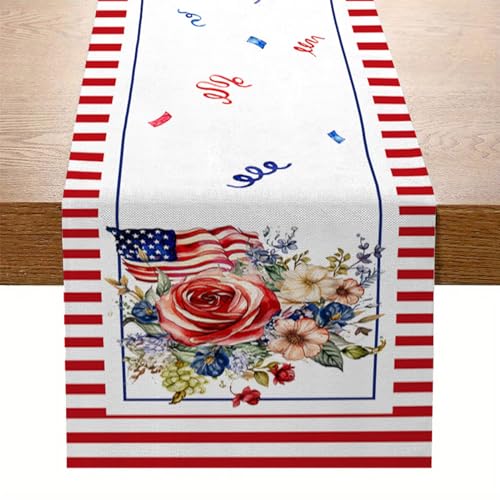 SUMMITDRAGON Eleganter Tischläufer Tischtuch Tischläufer Für Independence Day Patriotics Table Decors Table Runner SUMMITDRAGON Eleganter Tischläufer Tischtuch Tischläufer Für Independence Day Patriotics Table Decors Table Runner von SUMMITDRAGON