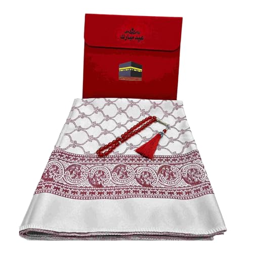 SUMMITDRAGON Farbgebetsteppich Teppich Mit Gebetsperlen Und Tasche Verbessert Die Anbetungserfahrung Und Sicherheit von SUMMITDRAGON
