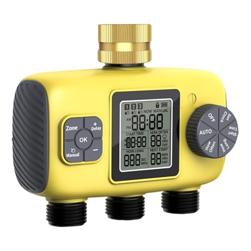 SUMMITDRAGON Gartenschlauch Wasserhahn Timer 3 Zone Gießen Für Haus Und Gartenhaus Verwenden Sie Einen Wasserdichten Schlauch von SUMMITDRAGON