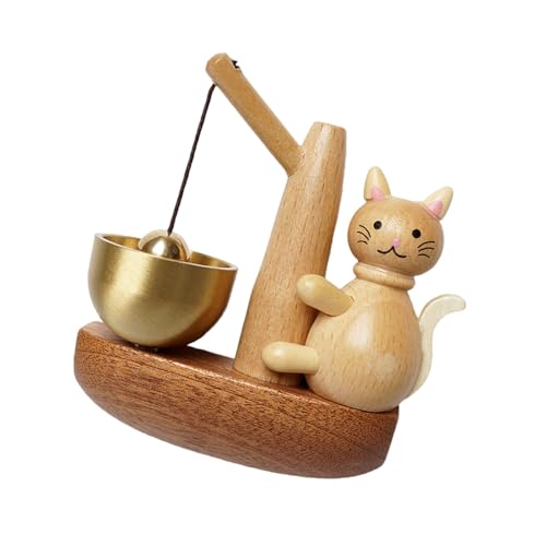 SUMMITDRAGON Holz Angelkatzen Türen Mit Magnetisch Hängender Ornament Türklingel Für Die Begrüßung Von Gästen Ladenbesitzer Hängen Glocken Nach Hause Dekore Handwerk von SUMMITDRAGON