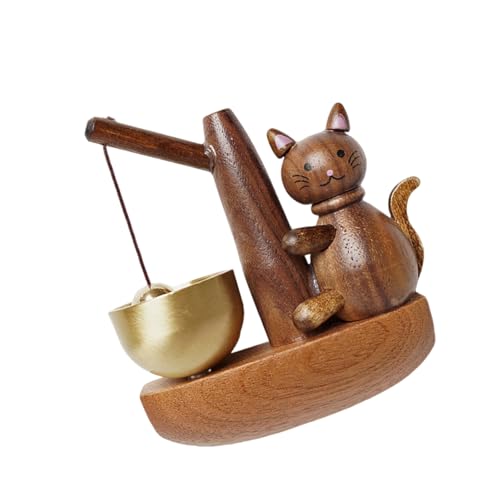 SUMMITDRAGON Holz Angelkatzen Türen Mit Magnetisch Hängender Ornament Türklingel Für Die Begrüßung Von Gästen Ladenbesitzer Hängen Glocken Nach Hause Dekore Handwerk von SUMMITDRAGON