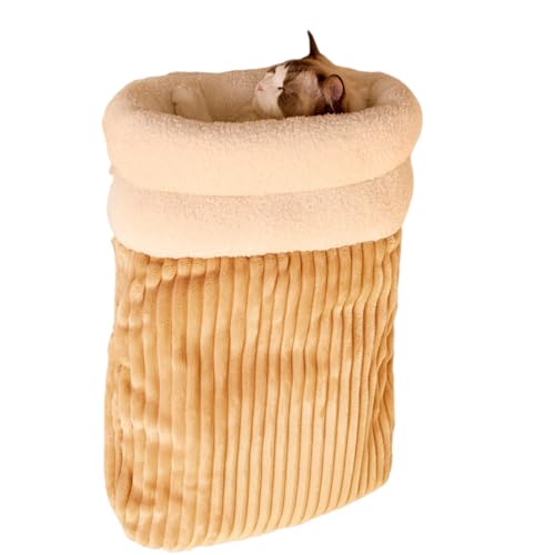 SUMMITDRAGON Innenharten Warme Retreat Bett Gepolsterte Winterschlafbeutel Ruhestnest Für Haustierkuscheln 360 Wrap Versorgung Weiches Fleece Bett von SUMMITDRAGON
