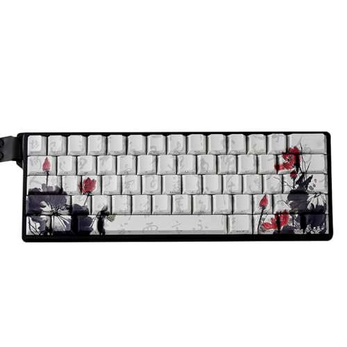SUMMITDRAGON Japanische Stile MXES Keycaps 65 Prozent Layout OEM Profil PBTS Materialfarbstoffe Sublimationen Für GK68 RK68 Tastaturen von SUMMITDRAGON