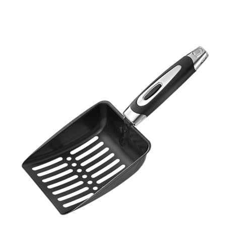 SUMMITDRAGON Katzenstrauder Schaufel Glattes Metall Sifter Hollow Shovel Metallgriff Poop Sifting Kätzchen Poop Schöpfer Edelstahl Schaufel Abfall von SUMMITDRAGON