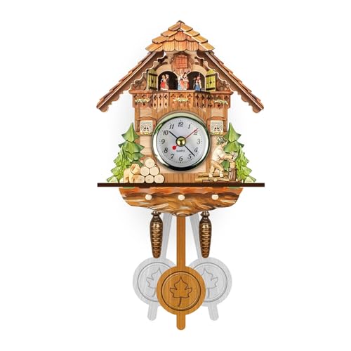 SUMMITDRAGON Klassische Holz Vogeluhr Elegante Wanduhr Perfekt Für Zuhause Oder Büro Dekore Traditionelle Stile Für Wohnzimmer Wohnzimmer von SUMMITDRAGON