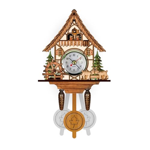 SUMMITDRAGON Klassische Holz Vogeluhr Elegante Wanduhr Perfekt Für Zuhause Oder Büro Dekore Traditionelle Stile Für Wohnzimmer Wohnzimmer von SUMMITDRAGON