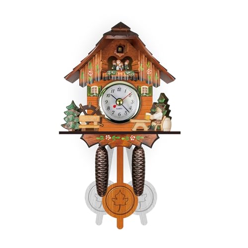 SUMMITDRAGON Klassische Holz Vogeluhr Elegante Wanduhr Perfekt Für Zuhause Oder Büro Dekore Traditionelle Stile Für Wohnzimmer Wohnzimmer von SUMMITDRAGON