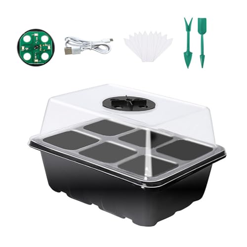 SUMMITDRAGON LED Beleuchtungskeimkiste Mit Belüftungslöchern Plastikbauflagen Starterschale Für Die Gartengärten Nach Hause Gartenzubehör Mit LED Beleuchtung von SUMMITDRAGON