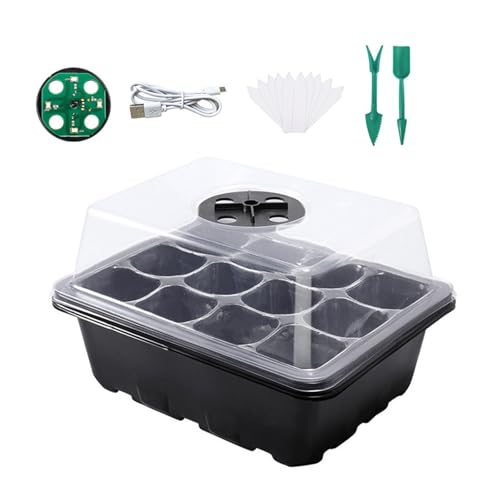 SUMMITDRAGON LED Beleuchtungskeimkiste Mit Belüftungslöchern Plastikbauflagen Starterschale Für Die Gartengärten Nach Hause Gartenzubehör Mit LED Beleuchtung von SUMMITDRAGON