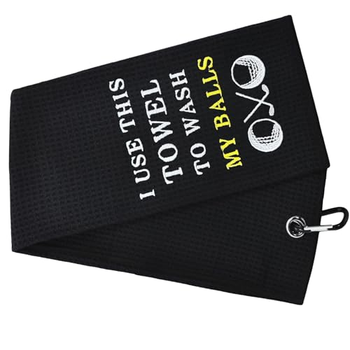 SUMMITDRAGON Mikrofaser Golftuch Mit Hängenden Clipreinigungstüchern Waschlappen Wasserabsorption Handtuch Golfzubehör von SUMMITDRAGON