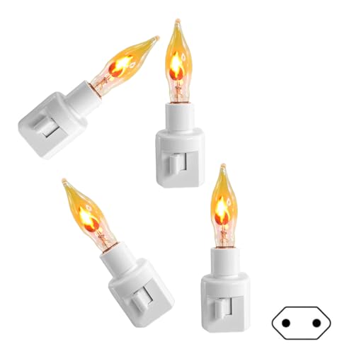 SUMMITDRAGON Packung 4 Flamme Flackern Glühbirnen Warme Weiße LED Kerzenbirnen Für Weihnachten Kronleuchter Festival Beleuchtung Accessoires LED Light SUMMITDRAGON Packung 4 Flamme Flackern Glühbirnen Warme Weiße LED Kerzenbirnen Für Weihnachten Kronleuchter Festival Beleuchtung Accessoires LED Light von SUMMITDRAGON