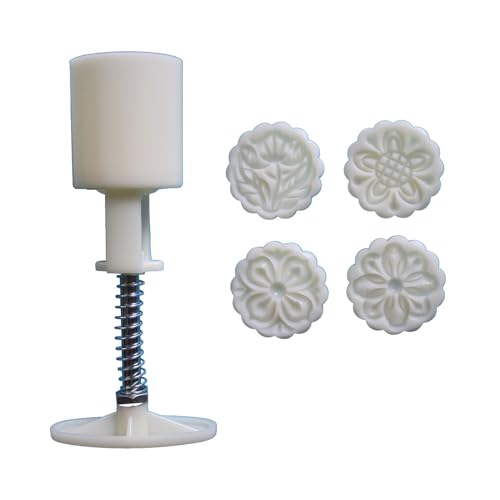 SUMMITDRAGON Plastikmondkuchen Formen Leicht Zu Reinigen Kaninchengebiet Stempel Blumen Munger Kuchenformen Abs Ideal Zum Backen Munges Bohnenkuchen Werkzeug von SUMMITDRAGON