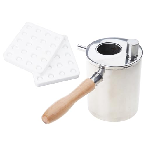 SUMMITDRAGON Practical Imkere Double Layer Pots Professionelles Edelstahl Bienenzuchttöpfe Mit Schutzvorrichtung Und Formen Langlebiger Imkermaterialien von SUMMITDRAGON