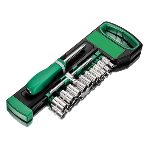 SUMMITDRAGON Robuste Korrosions Resistent 1/4 Zoll Ratschenschlüssel Komplett Werkzeugset Leichtes Design Für Vor Ort Reparaturfunktional Stahlschlüssel Mit Steckdosen SUMMITDRAGON Robuste Korrosions Resistent 1/4 Zoll Ratschenschlüssel Komplett Werkzeugset Leichtes Design Für Vor Ort Reparaturfunktional Stahlschlüssel Mit Steckdosen von SUMMITDRAGON