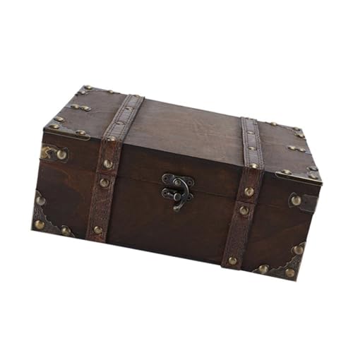 SUMMITDRAGON Verriegelung Antike Holzschmucklagerbox Für Home Office Dekoration Holzkiste Hältehalter Mit Schlossmechanismus Antiquitätenstil Abschließbar Holzkiste SUMMITDRAGON Verriegelung Antike Holzschmucklagerbox Für Home Office Dekoration Holzkiste Hältehalter Mit Schlossmechanismus Antiquitätenstil Abschließbar Holzkiste von SUMMITDRAGON