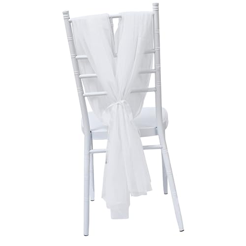 SUMMITDRAGON Weißer Stuhl Schärpe Elegante Ausstellung Für Hochzeits Gang Dekorationen Schiere Tüll Stoff Für Kirchen Und Veranstaltungsvorhänge Gangstuhl Drape SUMMITDRAGON Weißer Stuhl Schärpe Elegante Ausstellung Für Hochzeits Gang Dekorationen Schiere Tüll Stoff Für Kirchen Und Veranstaltungsvorhänge Gangstuhl Drape von SUMMITDRAGON