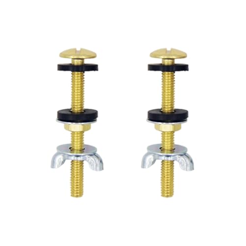 SUMMITDRAGON Sof Metallbefestigungsstärke Mit Dichtungen Und Anti Schlupf Für Die Toilettenmontage Universeller Toilettenbehälterschrauben von SUMMITDRAGON