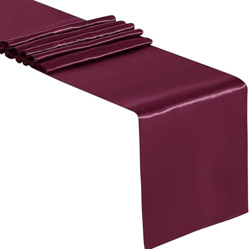 Solid Color Event Table Runners Satins Finish 12x108inch Für Hochzeiten Und Formelle Versammlungen Satins Tischläufer von SUMMITDRAGON