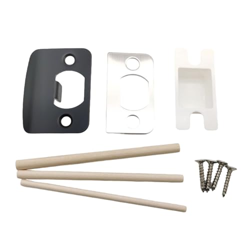 Standard Türschlossriegel Verstärkungsset Elegante Polierte Streiks Platte Set Einfache Installation Für Home Sicherheit Kratzfestes Hardware von SUMMITDRAGON