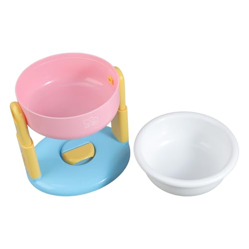 SUMMITDRAGON Verstellbare Hundeberschung Ständer Mit Mehrstufiger Höhenbasis Und Leuchtenden Farben Verstellbarer Haustierschale von SUMMITDRAGON