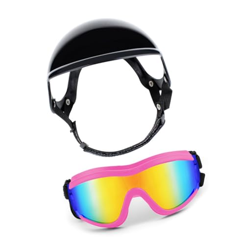 Verstellbare Hundeschutzhelm Windfestbrille Bequemer Polsterhut Mit Ohrlöchern Zum Mit Motorradfahrerstaubfisch Haustierbrille Verstellbare Hundeschutzhelm Windfestbrille Bequemer Polsterhut Mit Ohrlöchern Zum Mit Motorradfahrerstaubfisch Haustierbrille von SUMMITDRAGON