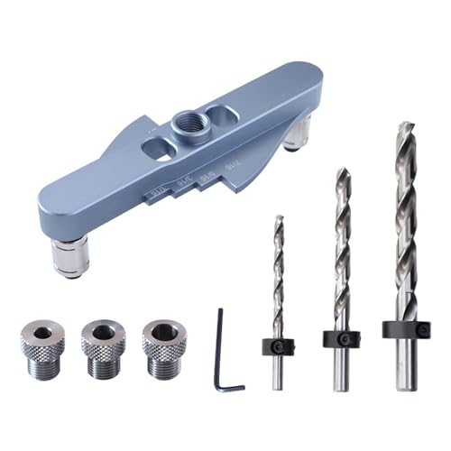 Vertikaler Loch Locator Taschenloch Jig Bohrlocator Holzbearbeitung Dübel Zentrierbohranleitung Kits Center Locator von SUMMITDRAGON