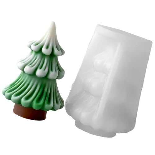 Weihnachtsbaumkerzenform Silikonformen Ornament Guss Handgefertigte Pflastern Formen Bastelmittel Handgefertigte Kerzen Weihnachtsbaum Silikonform Harzpflaster von SUMMITDRAGON