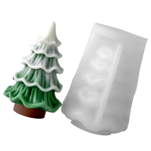 Weihnachtsbaumkerzenform Silikonformen Ornament Guss Handgefertigte Pflastern Formen Bastelmittel Handgefertigte Kerzen Weihnachtsbaum Silikonform Harzpflaster von SUMMITDRAGON