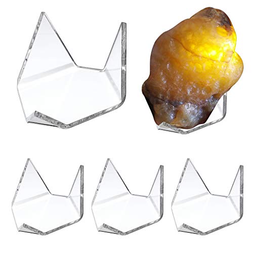 SUMNACON 5 x dreieckige transparente Acryl-Ausstellungsständer, Halter, Geode, Stein, Mineralachat, Fossilien-Koralle, groß SUMNACON 5 x dreieckige transparente Acryl-Ausstellungsständer, Halter, Geode, Stein, Mineralachat, Fossilien-Koralle, groß von SUMNACON